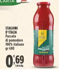 Le Stagioni D'italia - Passata Di Pomodoro 100% Italiano Le Stagioni D'italia - Passata Di Pomodoro 100% Italiano