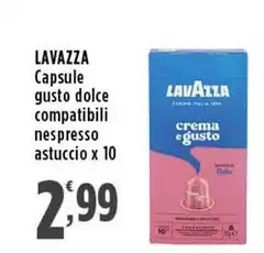 Lavazza - Capsule Gusto Dolce Compatibili Nespresso Astuccio Lavazza - Capsule Gusto Dolce Compatibili Nespresso Astuccio