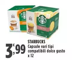 Starbucks - Capsule Compatibili Dolce Gusto Starbucks - Capsule Compatibili Dolce Gusto