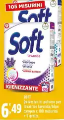 Soft - Detersivo In Polvere Per Lavatrice Lavanda Soft - Detersivo In Polvere Per Lavatrice Lavanda