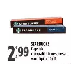 Starbucks - Capsule Compatibili Nespresso Starbucks - Capsule Compatibili Nespresso
