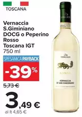 Teruzzi - Vernaccia S.giminiano DOCG O Peperino Rosso Toscana IGT Teruzzi - Vernaccia S.giminiano DOCG O Peperino Rosso Toscana IGT