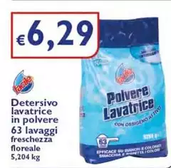 Facile - Detersivo Lavatrice In Polvere 63 Lavaggi Freschezza Floreale
