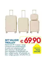 Set Valigie Trolley