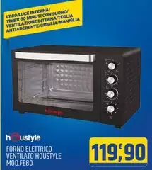 Houstyle - Forno Elettrico Ventilato  Mod.FE80