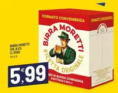 Moretti - Birra Vol.46% Cl.66x6