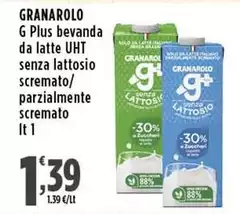 Granarolo - G Plus Bevanda Da Latte UHT Senza Lattosio Scremato Granarolo - G Plus Bevanda Da Latte UHT Senza Lattosio Scremato