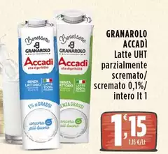 Granarolo - Accadi Latte UHT Parzialmente Scremato Granarolo - Accadi Latte UHT Parzialmente Scremato