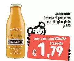 Agromonte - Passata Di Pomodoro Con Ciliegino Giallo Agromonte - Passata Di Pomodoro Con Ciliegino Giallo