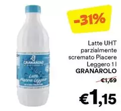 Granarolo - Latte UHT Parzialmente Scremato Piacere Leggero
