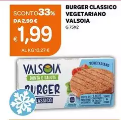 Valsoia - Burger Classico Vegetariano Valsoia - Burger Classico Vegetariano