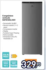 Electroline - Congelatore Verticale SDFE19NL1XE1 Electroline - Congelatore Verticale SDFE19NL1XE1