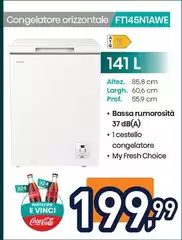 Hisense - Congelatore Orizzontale FT145N1AWE Hisense - Congelatore Orizzontale FT145N1AWE