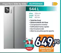 Hisense - Frigorifero Side By Side RS3P558NEIE Hisense - Frigorifero Side By Side RS3P558NEIE