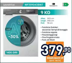 Hisense - Lavatrice WF3S9043BW7 Hisense - Lavatrice WF3S9043BW7