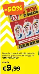 Omino Bianco - Detersivo Lavatrice Liquido Muschio Bianco O Igienizzante