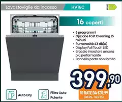Hisense - Lavastoviglie Da Incasso HV16C Hisense - Lavastoviglie Da Incasso HV16C