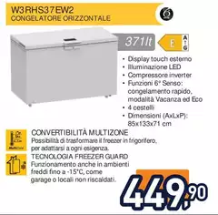 Whirlpool - Congelatore Orizzontale W3RHS37EW2 Whirlpool - Congelatore Orizzontale W3RHS37EW2
