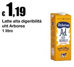 Arborea - Latte Alta Digeribilità UHT Arborea - Latte Alta Digeribilità UHT