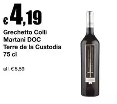 Terre de la cvstodia - Grechetto Colli Martani DOC Terre de la cvstodia - Grechetto Colli Martani DOC
