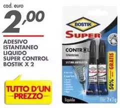 Bostik - Adesivo Istantaneo Liquido Super Control X 2