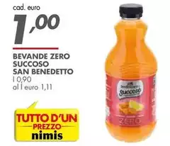 San Benedetto - Bevande Zero Succoso San Benedetto - Bevande Zero Succoso