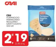 Crai - Formaggio Parmigiano Reggiano Grattugiato Crai - Formaggio Parmigiano Reggiano Grattugiato