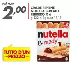 Ferrero - Cialde Ripiene Nutella B-Ready Ferrero - Cialde Ripiene Nutella B-Ready
