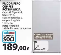 Comfeè - Frigorifero RCT284WH2A Comfeè - Frigorifero RCT284WH2A