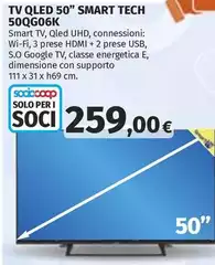 Smart technologies - Tv Qled 50" 50QQ606K Smart technologies - Tv Qled 50" 50QQ606K