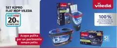 Vileda - Set H2pro Flat Mop Vileda - Set H2pro Flat Mop