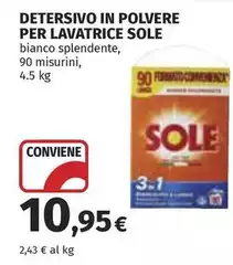Sole - Detersivo In Polvere Per Lavatrice