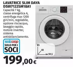 Daya - Lavatrice Slim DSW7125M18A Daya - Lavatrice Slim DSW7125M18A