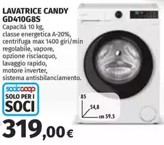 Candy - Lavatrice GD410G8S Candy - Lavatrice GD410G8S