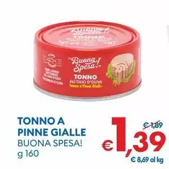 Buona Spesa! - Tonno A Pinne Gialle Buona Spesa! - Tonno A Pinne Gialle