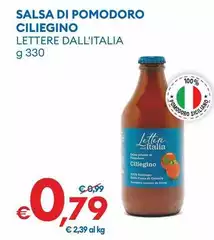 Lettere Dall'Italia - Salsa Di Pomodoro Ciliegino Lettere Dall'Italia - Salsa Di Pomodoro Ciliegino