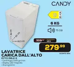 Candy - Lavatrice Carica Tall'alto Candy - Lavatrice Carica Tall'alto