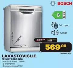 Bosch - Lavastoviglie SMS4EM106E Inox Bosch - Lavastoviglie SMS4EM106E Inox