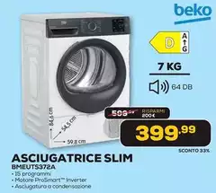 Beko - Asciugatrice Slim BMEUTS372A