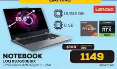 Lenovo - Notebook 83JG00B6IX Lenovo - Notebook 83JG00B6IX
