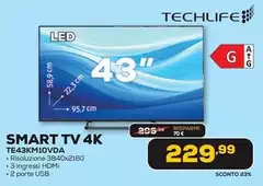 TECHLIFE - Smart Tv 4k TE43KM10VDA TECHLIFE - Smart Tv 4k TE43KM10VDA