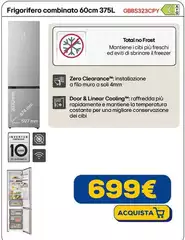 Lg - Frigorifero Combinato 60cm 375L GBBS323CPY Lg - Frigorifero Combinato 60cm 375L GBBS323CPY