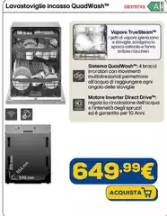 LG - Lavastoviglie Incasso QuadWash TM DB375TXS LG - Lavastoviglie Incasso QuadWash TM DB375TXS