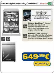 LG - Lavastoviglie Freestanding QuadWash DF375HVS LG - Lavastoviglie Freestanding QuadWash DF375HVS