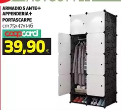 Coop - Armadio 5 Ante+ Appenberia+ Portascarpe Coop - Armadio 5 Ante+ Appenberia+ Portascarpe