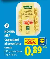 Nonna Mia - Cappelletti Al Prosciutto Crudo Nonna Mia - Cappelletti Al Prosciutto Crudo