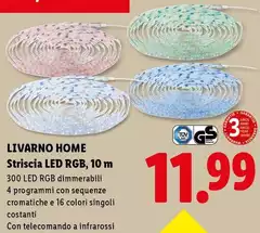 Livarno Home - Striscia Led RGB, 10 M