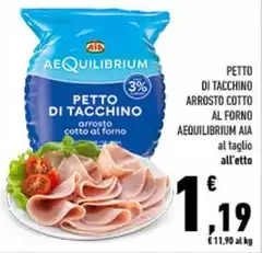Aia - Petto Di Tacchino Arrosto Cotto Al Forno Aequilibrium Aia - Petto Di Tacchino Arrosto Cotto Al Forno Aequilibrium