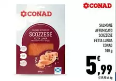Conad - Salmone Affumicato Scozzese Fetta Lunga Conad - Salmone Affumicato Scozzese Fetta Lunga