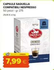 Capsule -  Saquella Compatibili Nespresso